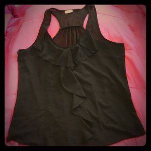 Fancy Black Tank Top
